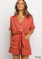 Red & Green Boho Jumpsuit Nina
